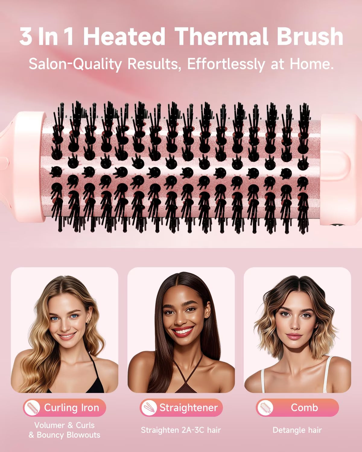 Dual Voltage Ionic Thermal Brush 