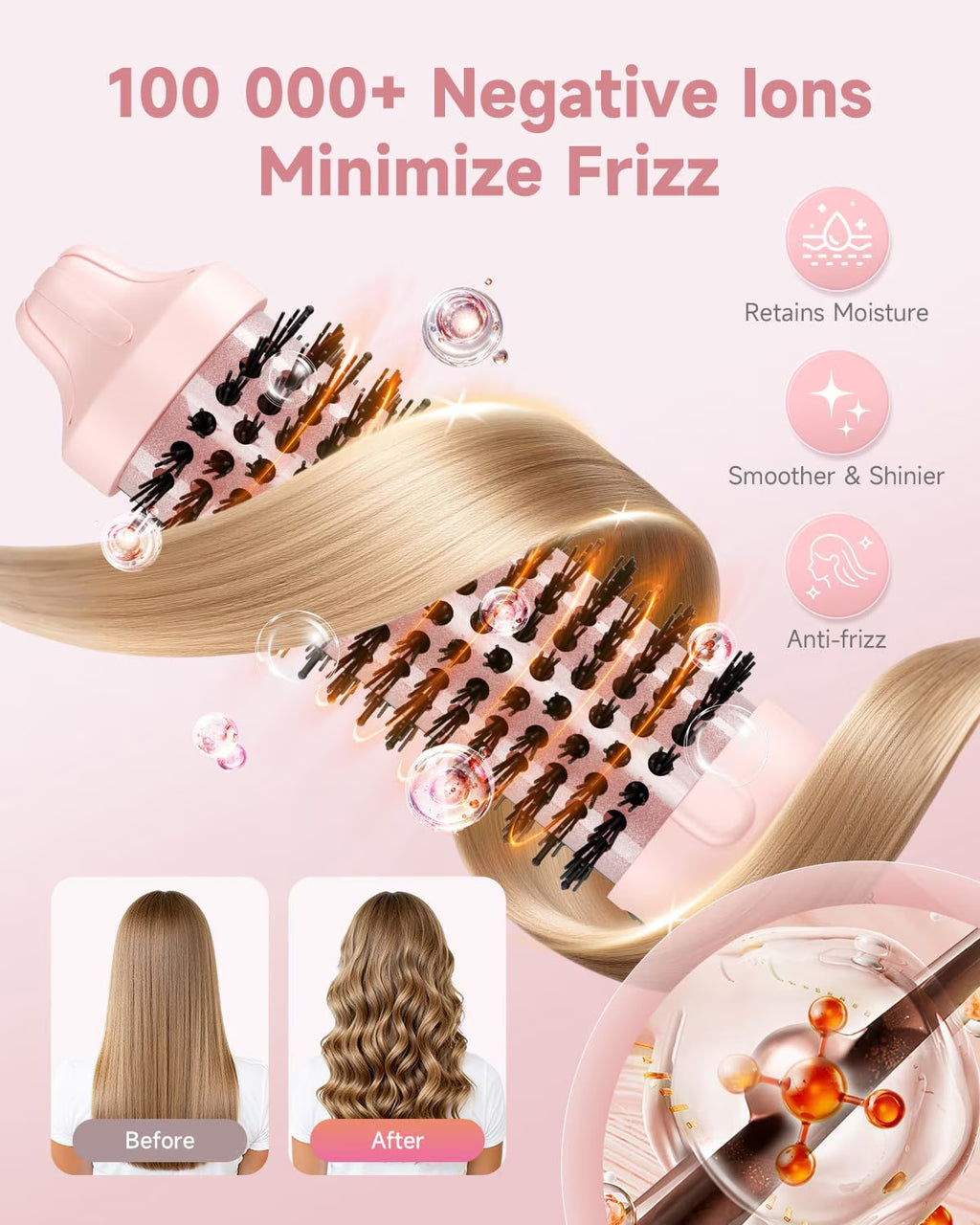 Dual Voltage Ionic Thermal Brush 